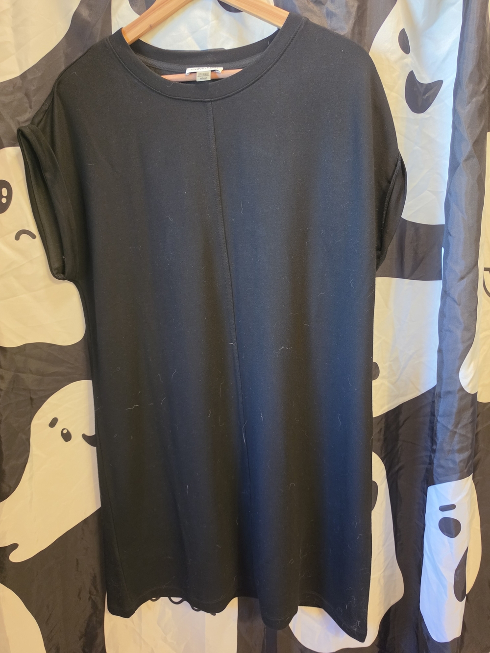 Calvin Klein Black Short-Sleeve Crewneck Tee Dress